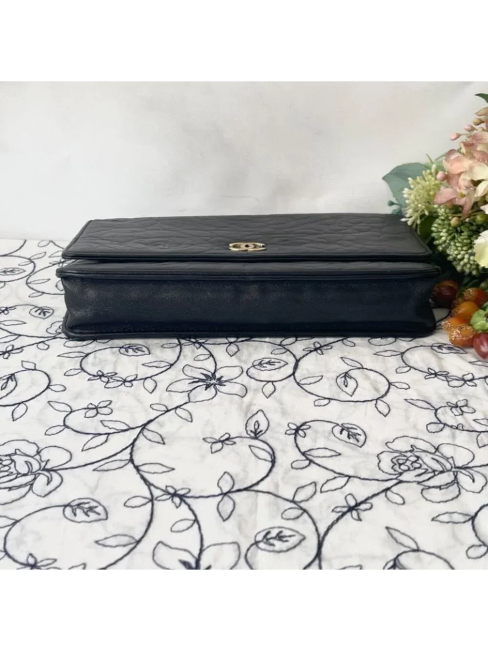 Chanel Chain Wallet Camellia Shoulder Bag
